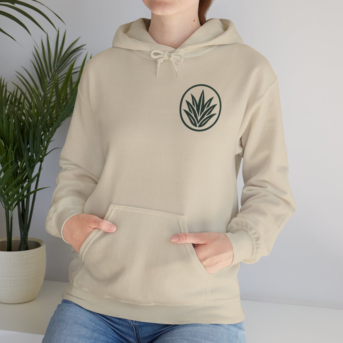 Agave Hoodie, Desert Cactus Sweatshirt, Nature Lover Jumper, Botanical Plant Hoody, Succulent Graphic Pullover, Plant Lady Gift
