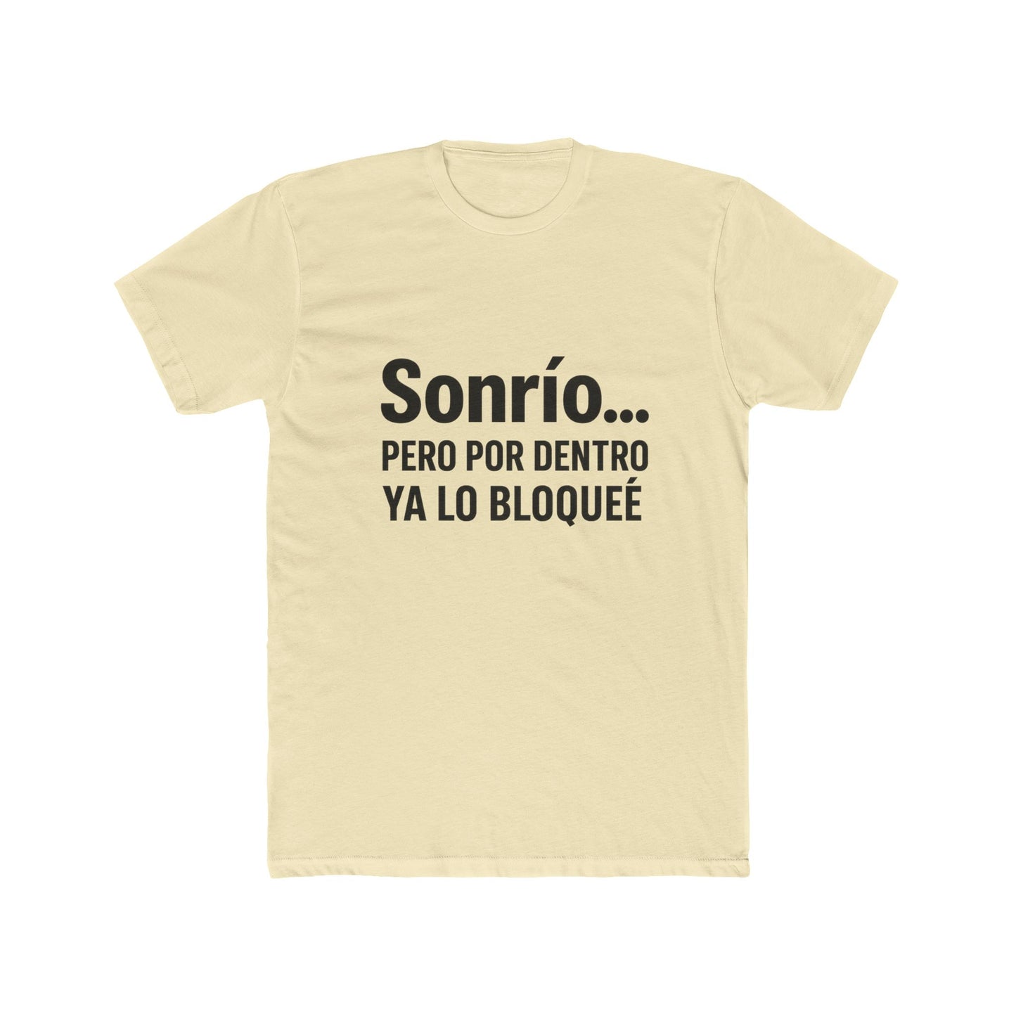 Funny Sonrío Cotton Crew Tee - Funny Quote Shirt, Gift for Friends, Casual Wear, Humor T-Shirt, Stylish Everyday Tee