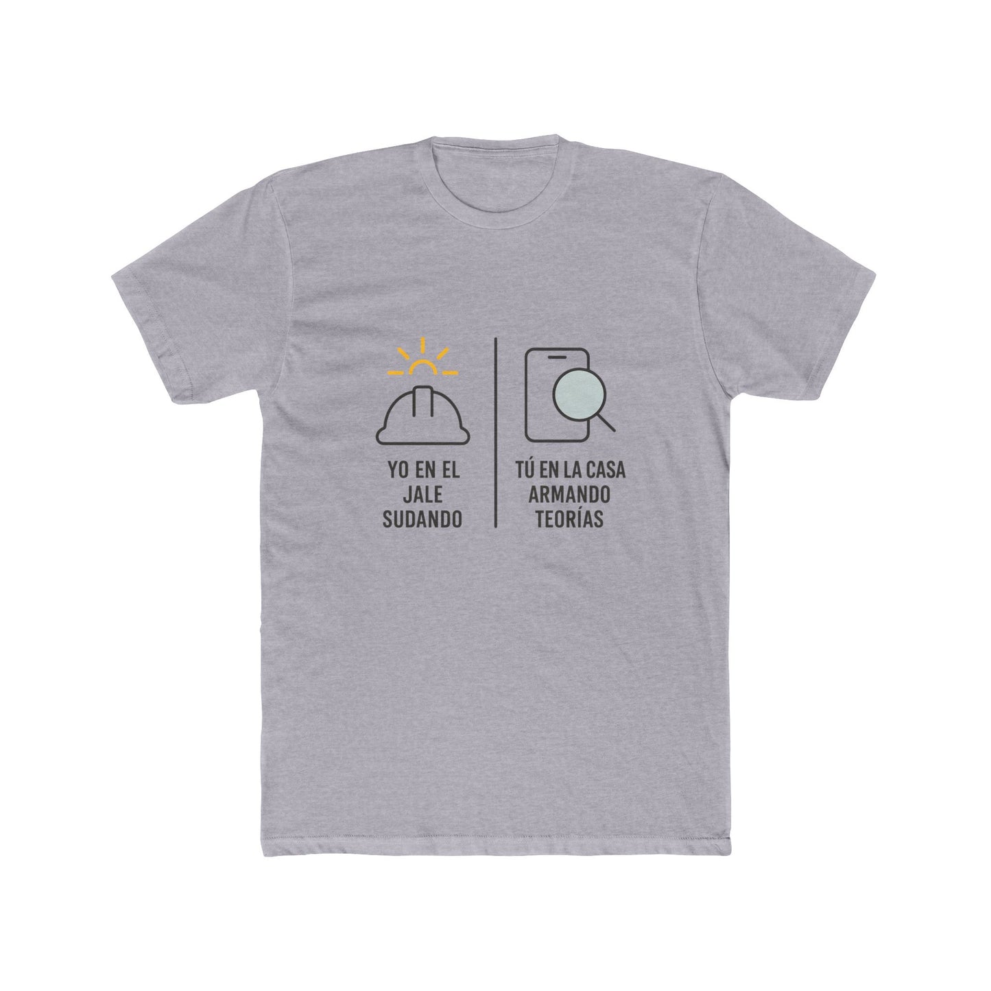 Funny Spanish Mexican Tee - "Yo en el jale sudando" Graphic T-Shirt, Gift for Friends, Casual Wear, Quirky Humor, Summer Style