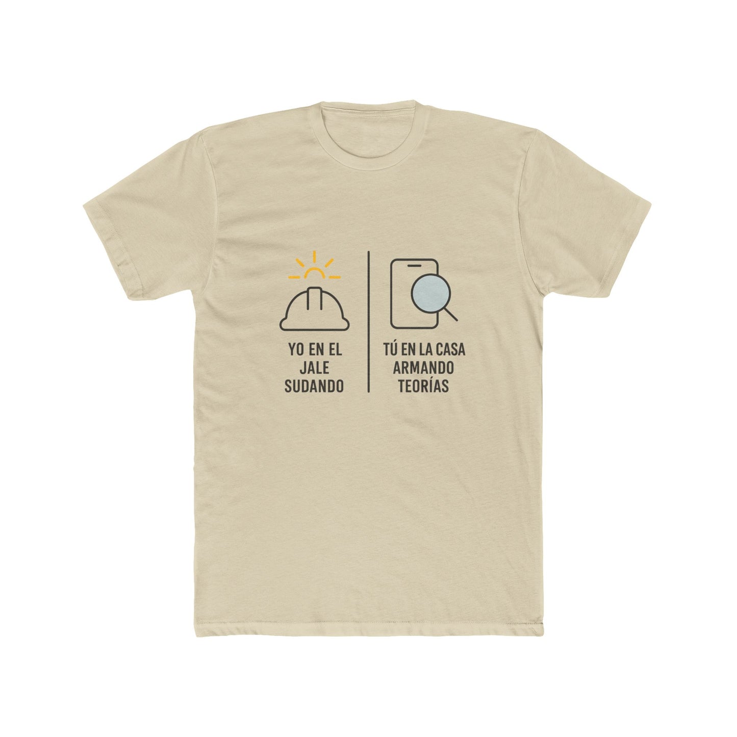 Funny Spanish Mexican Tee - "Yo en el jale sudando" Graphic T-Shirt, Gift for Friends, Casual Wear, Quirky Humor, Summer Style