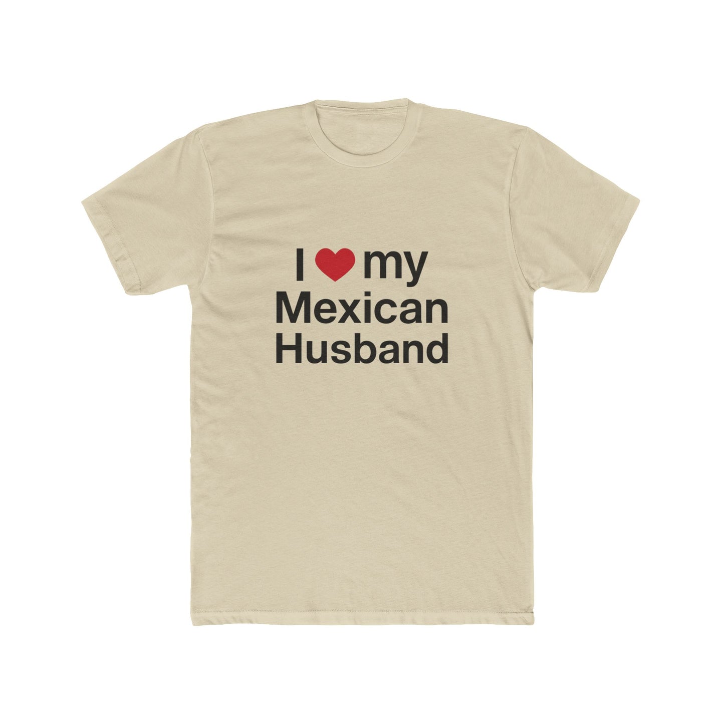 Womens Love for Mexican Husband Tee, Cute T-Shirt Gift for Spouses, Funny Couple Apparel, Anniversary, Valentines Day, Relationship Gift