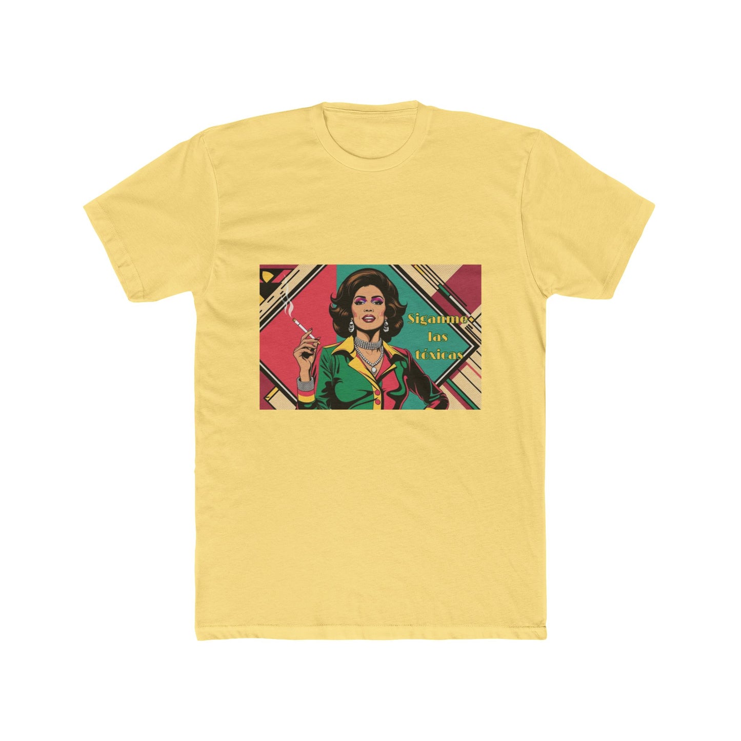 Unisex Cotton Crew Tee with Toxica calling her followers design