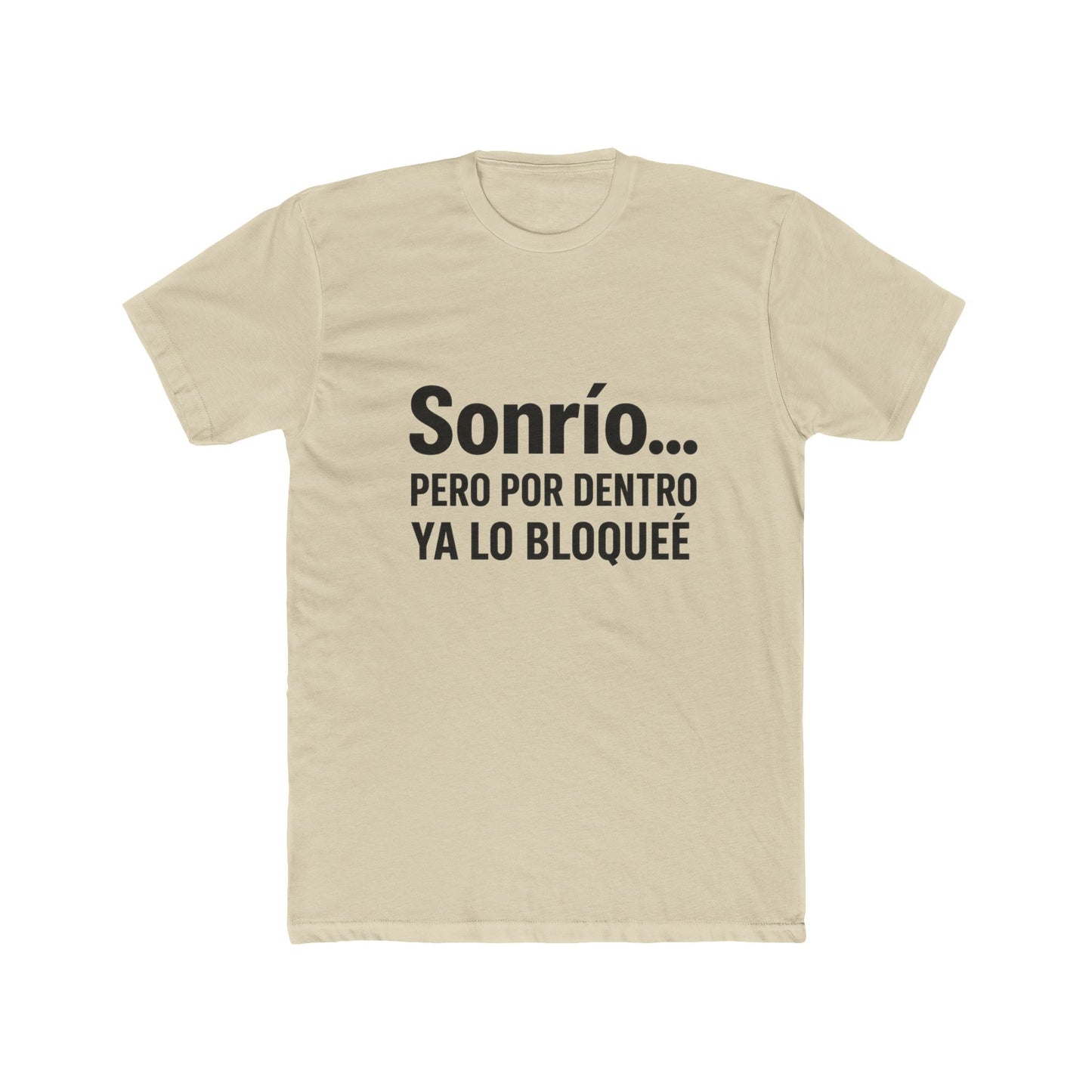 Funny Sonrío Cotton Crew Tee - Funny Quote Shirt, Gift for Friends, Casual Wear, Humor T-Shirt, Stylish Everyday Tee