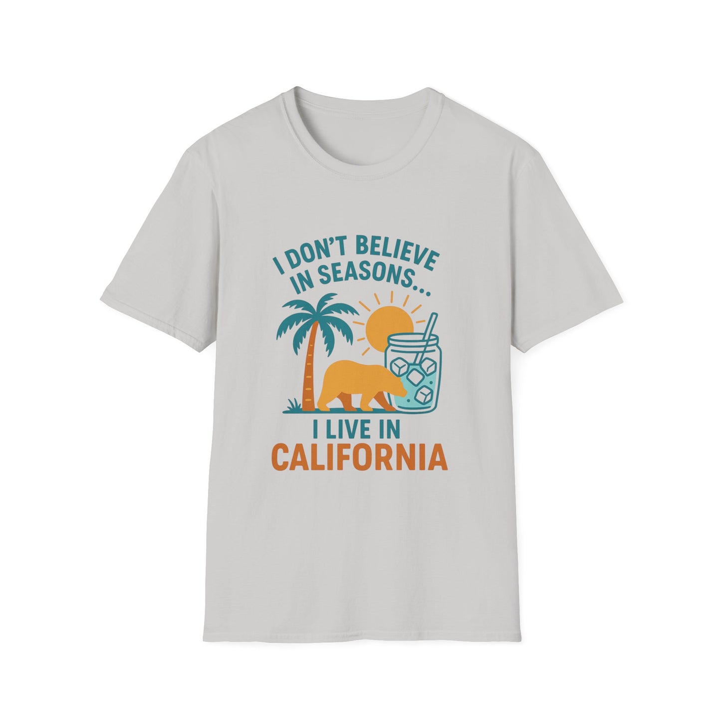California Seasons Unisex T-Shirt, Summer Tee, Casual Shirt, Beachwear, Gift for Californians, Vacation Outfit