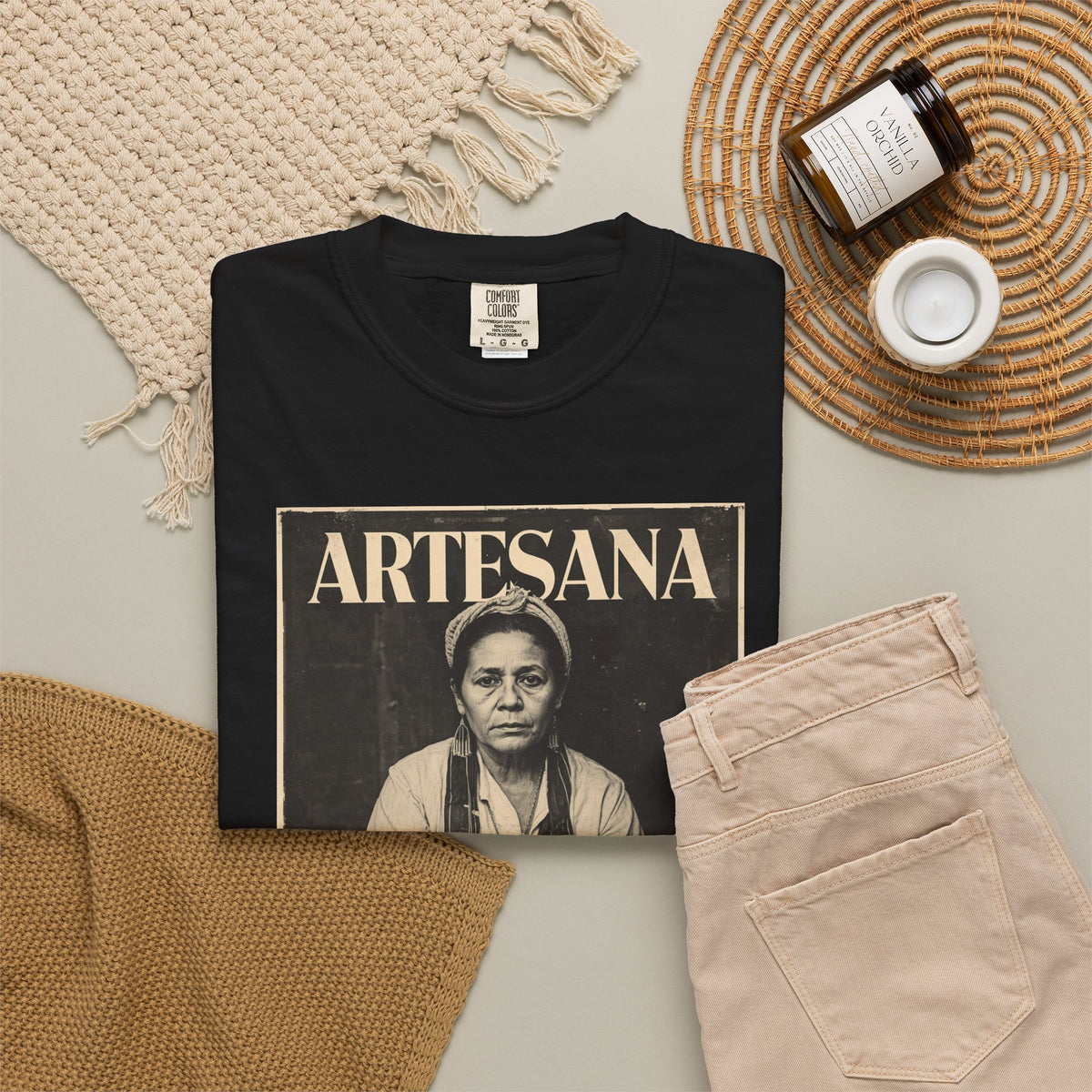 Artesana del Barrio T-Shirt — Vintage Latina Artisan Tribute Tee