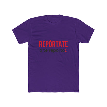Funny Spanish Unisex Crew Neck Tee, Funny Reporting T-Shirt, Trendy Cotton Top, Casual Wear Gift, Summer Outing Apparel