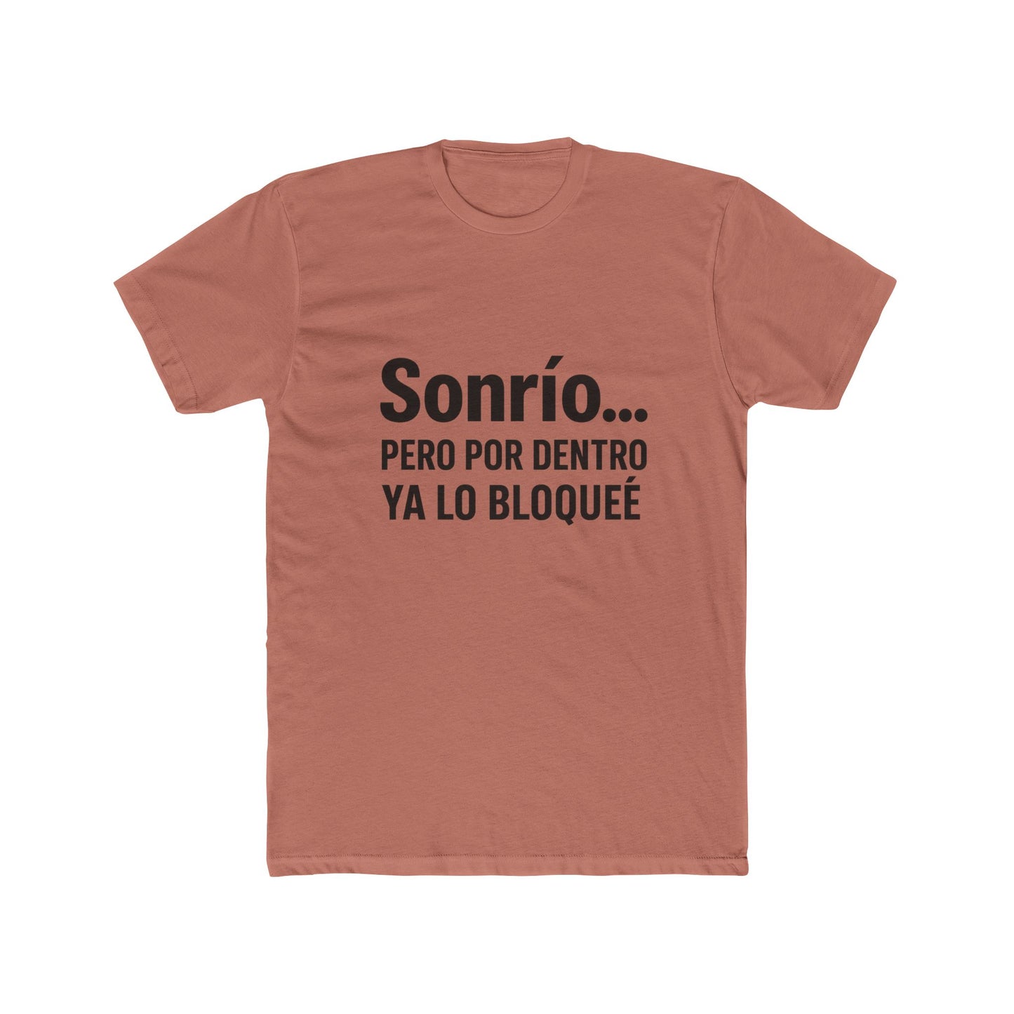 Funny Sonrío Cotton Crew Tee - Funny Quote Shirt, Gift for Friends, Casual Wear, Humor T-Shirt, Stylish Everyday Tee