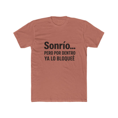 Funny Sonrío Cotton Crew Tee - Funny Quote Shirt, Gift for Friends, Casual Wear, Humor T-Shirt, Stylish Everyday Tee