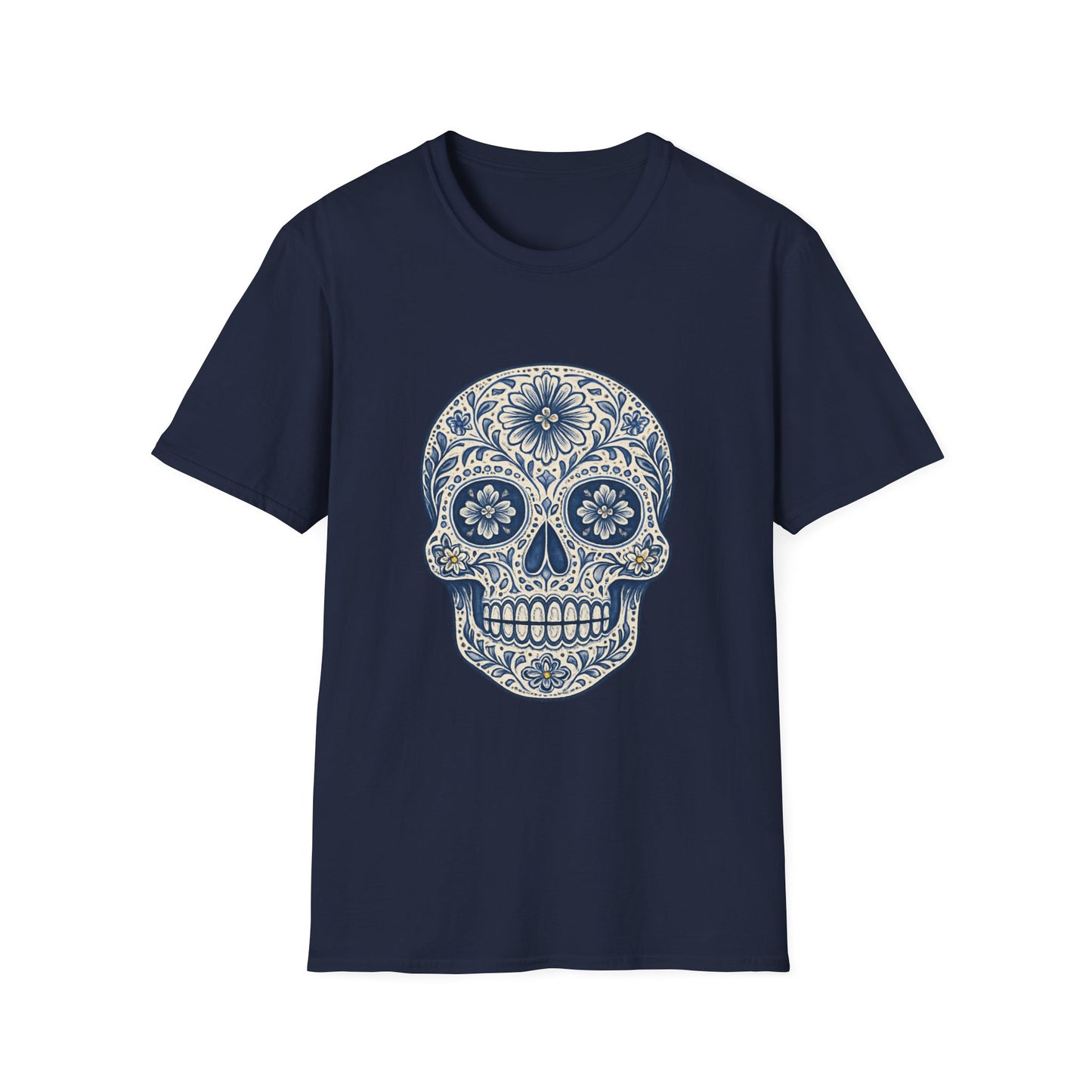 Unisex Skull Tee — Day of the Dead Calavera Graphic T-Shirt
