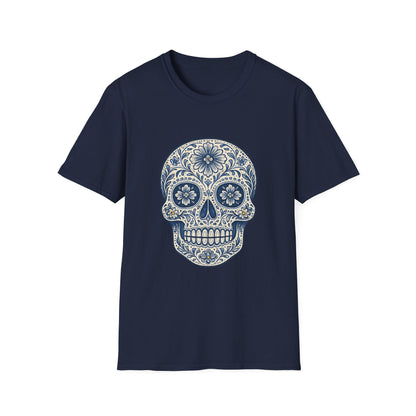 Unisex Skull Tee — Day of the Dead Calavera Graphic T-Shirt