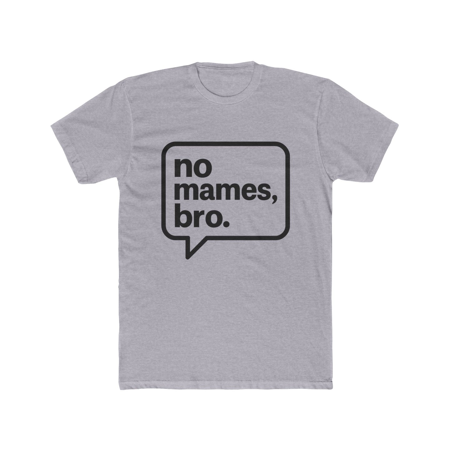 Funny Spanglish Mens Tee, No Mames Bro Crew Tee | Casual T-Shirt, Gift for Friends, Quirky Humor Apparel, Fun Summer Style, Everyday Wear