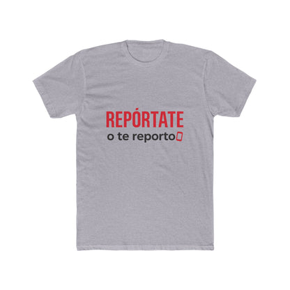 Funny Spanish Unisex Crew Neck Tee, Funny Reporting T-Shirt, Trendy Cotton Top, Casual Wear Gift, Summer Outing Apparel
