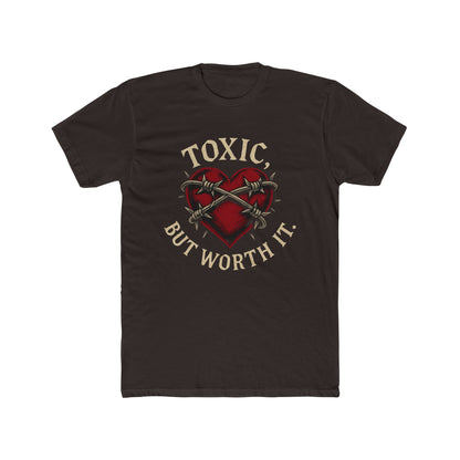 Funny Toxic Heart Women's Cotton Crew Tee, Graphic Tee, Funny Shirt, Gift for Him/Her, Casual Wear, Statement T-Shirt