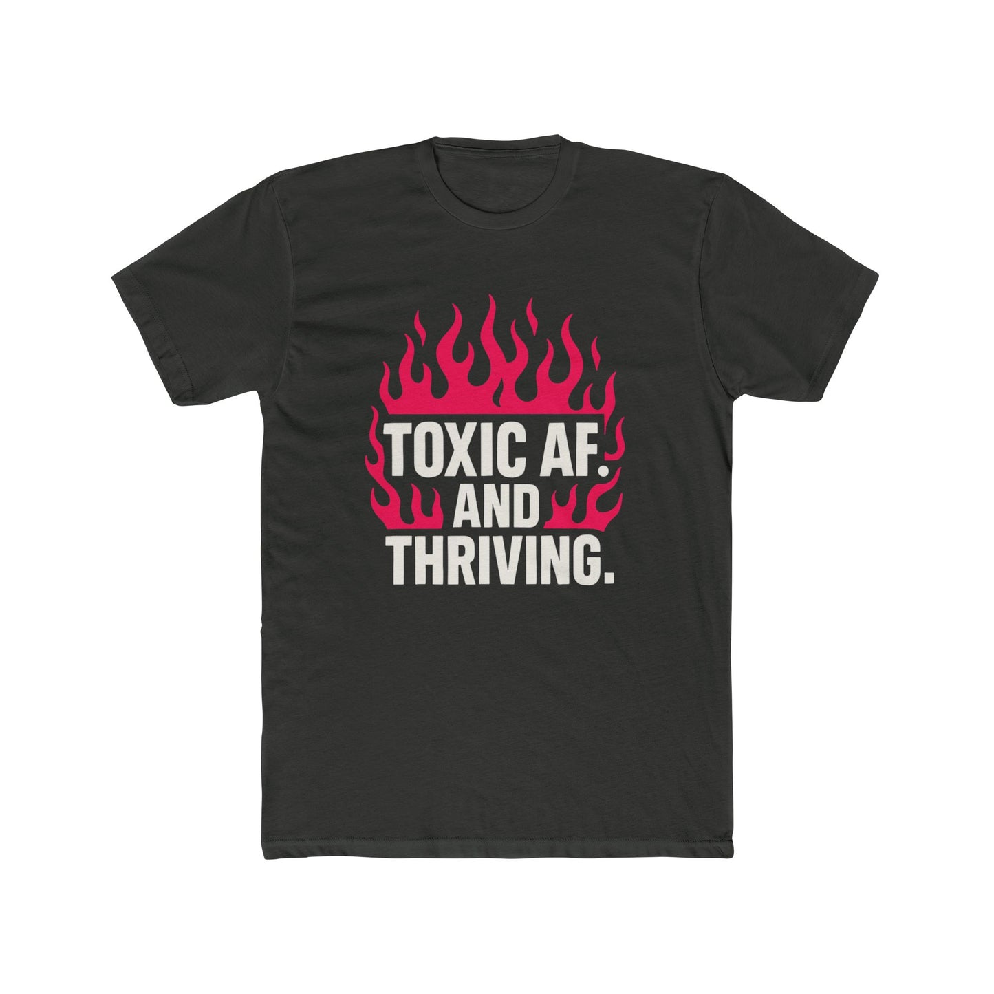 Funny Women's Toxic AF Crew Tee, Trendy Cotton T-Shirt, Empowering Statement Tee, Casual Wear, Gift for Friends