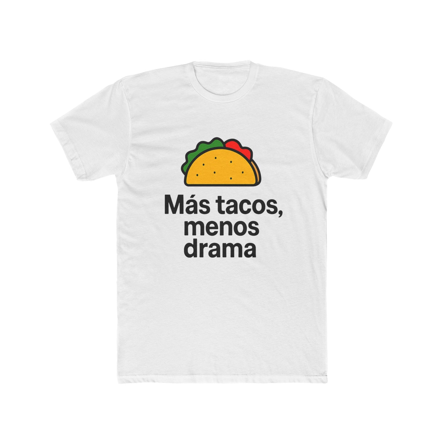 Funny Spanish Taco Quote Tee, Unisex Crew Neck T-Shirt, Casual Wear, Gift for Taco Lovers, Party, Foodie Humor