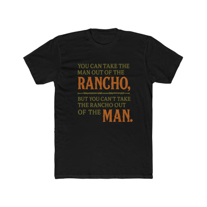 Men Rancho Spirit Crew Tee, Rustic T-Shirt, Apparel, Casual Gift, Comfortable Everyday Wear, Unique Quote Tee