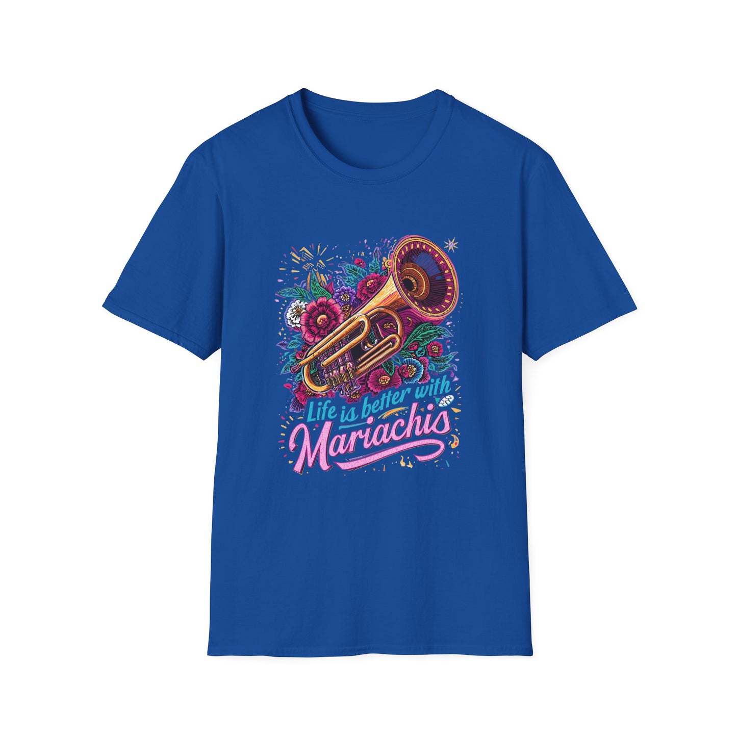 Mariachi Vibes T-Shirt, Music Lover Shirt, Gift for Musicians, Festival Outfit, Fun Party Tee, Colorful Graphic Tee