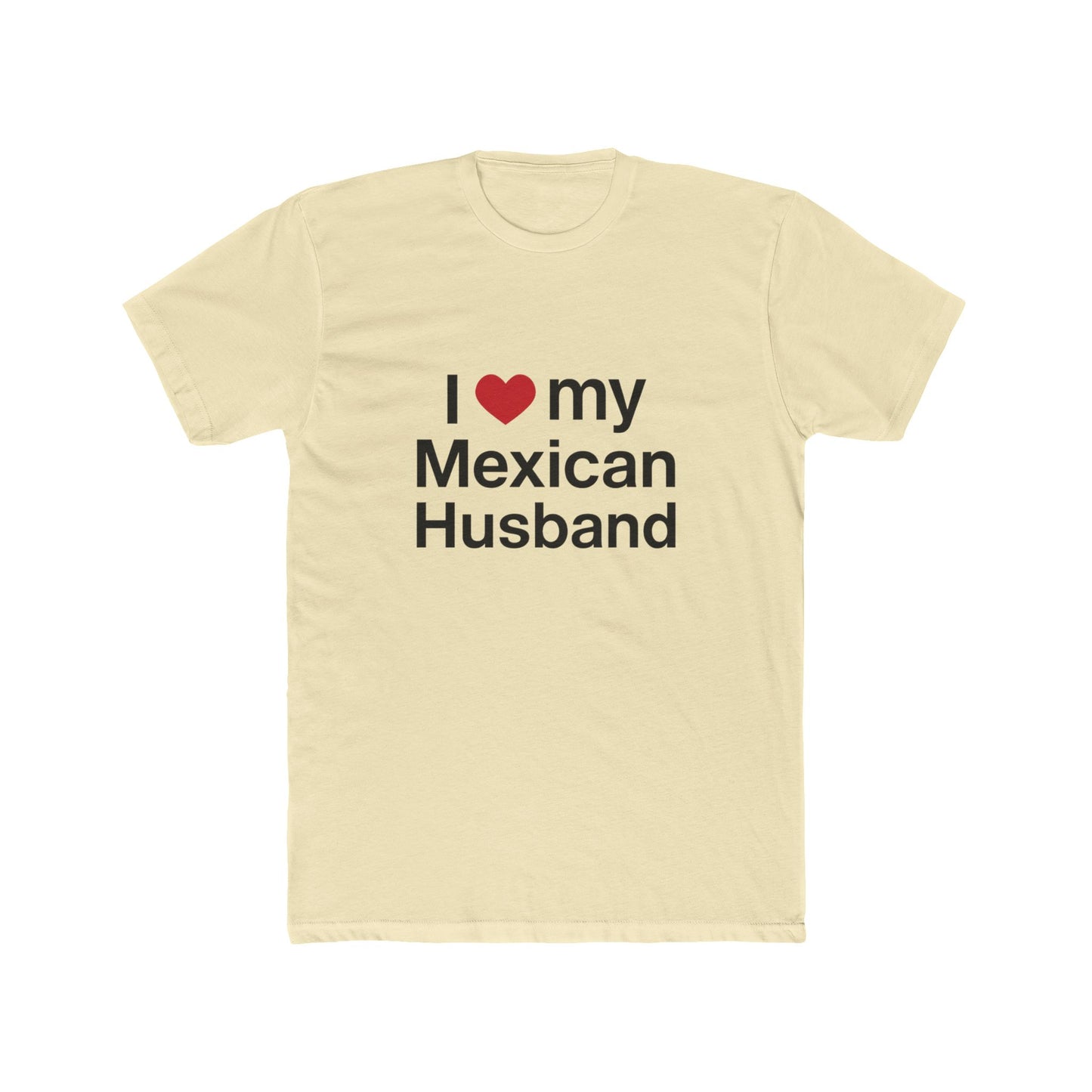 Womens Love for Mexican Husband Tee, Cute T-Shirt Gift for Spouses, Funny Couple Apparel, Anniversary, Valentines Day, Relationship Gift