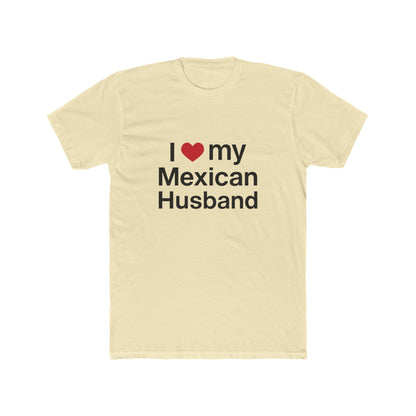 Womens Love for Mexican Husband Tee, Cute T-Shirt Gift for Spouses, Funny Couple Apparel, Anniversary, Valentines Day, Relationship Gift