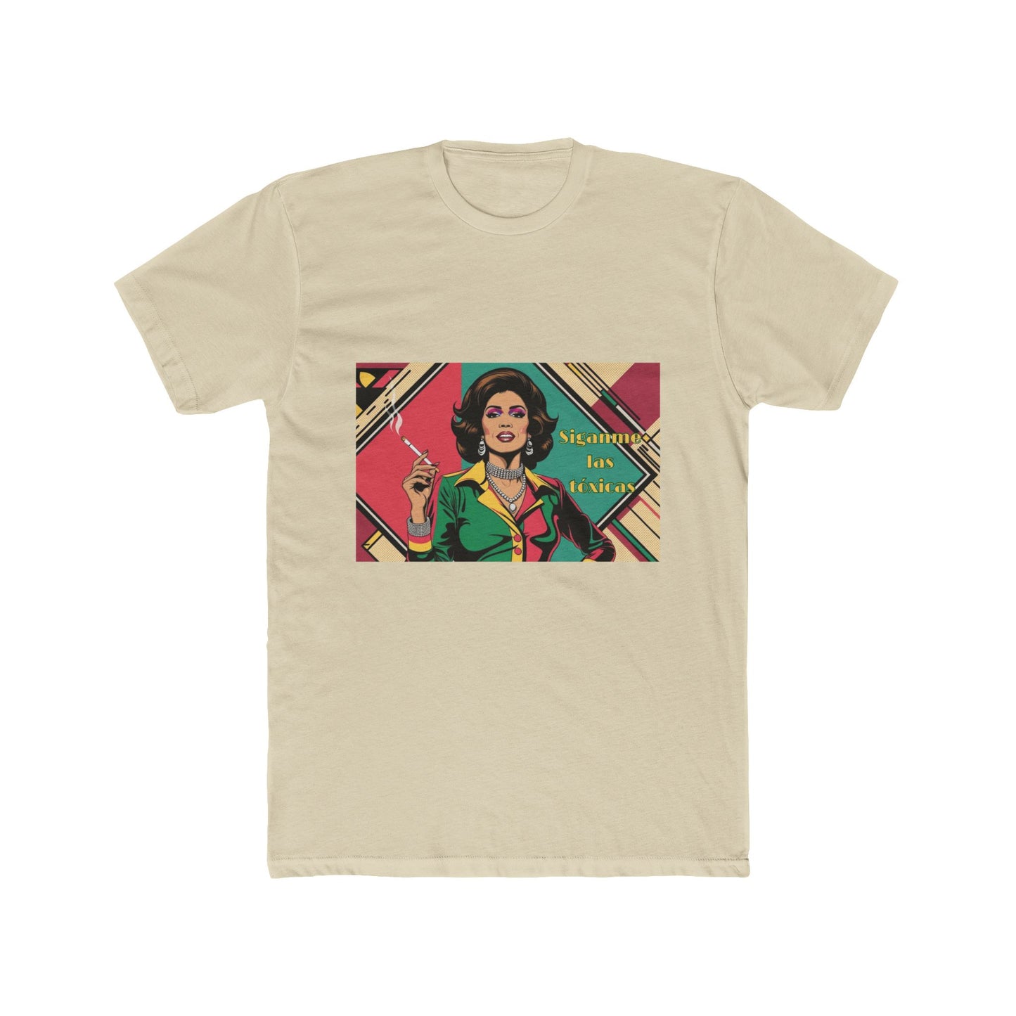 Unisex Cotton Crew Tee with Toxica calling her followers design