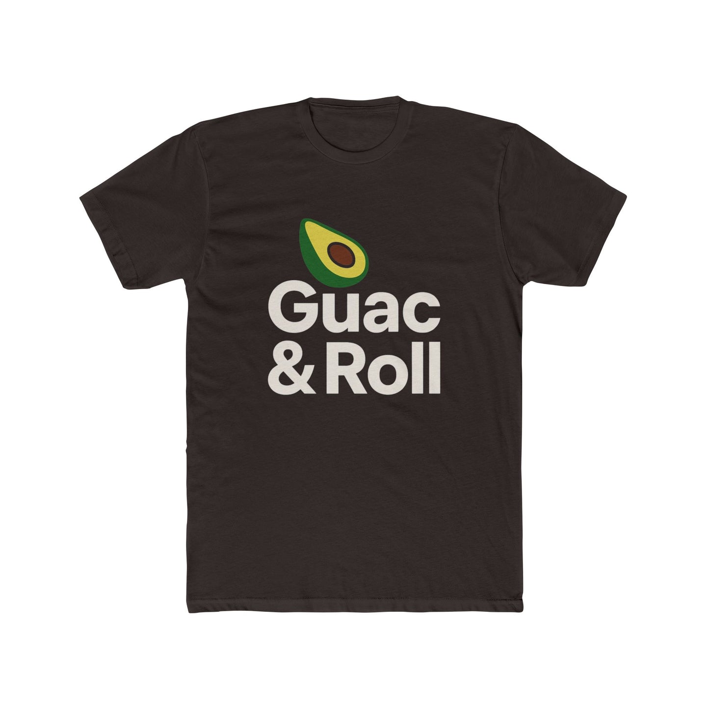Funny Guac & Roll Unisex Cotton Crew Tee | Funny Avocado T-Shirt, Gift for Foodies, Casual Wear, Birthday Gift, Avocado Lovers Apparel