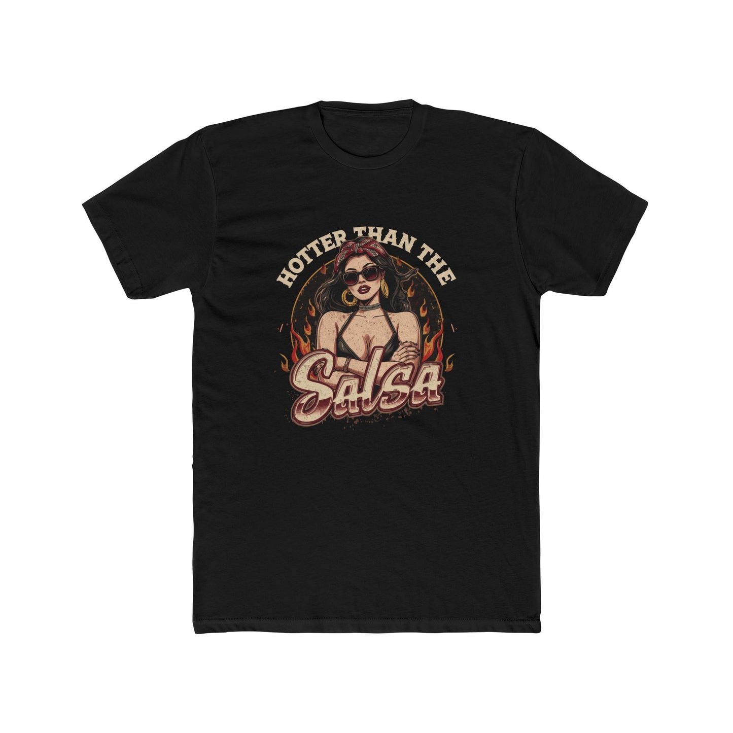 "Hotter Than the Salsa" Chicana Retro Pin-Up Graphic Tee