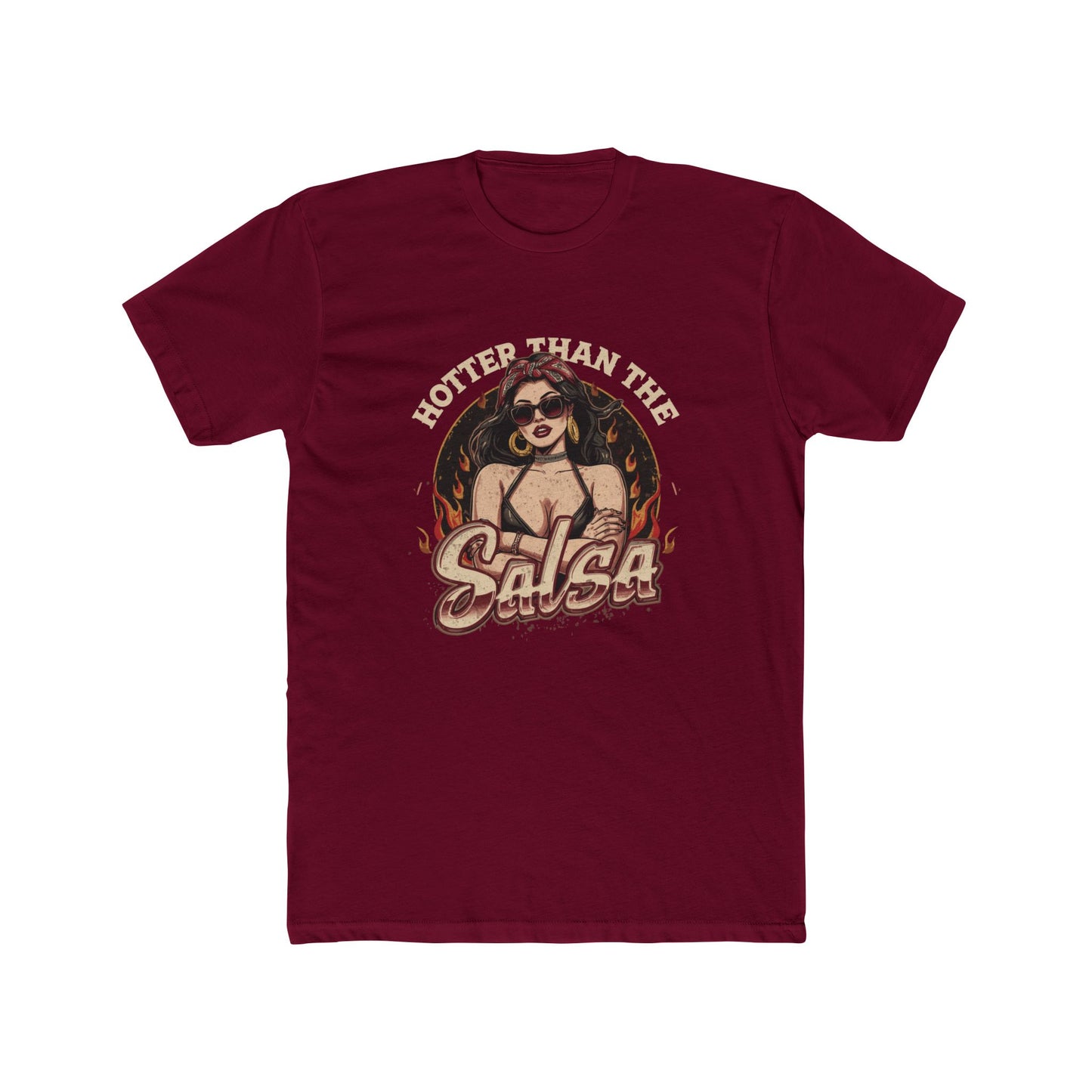 "Hotter Than the Salsa" Chicana Retro Pin-Up Graphic Tee