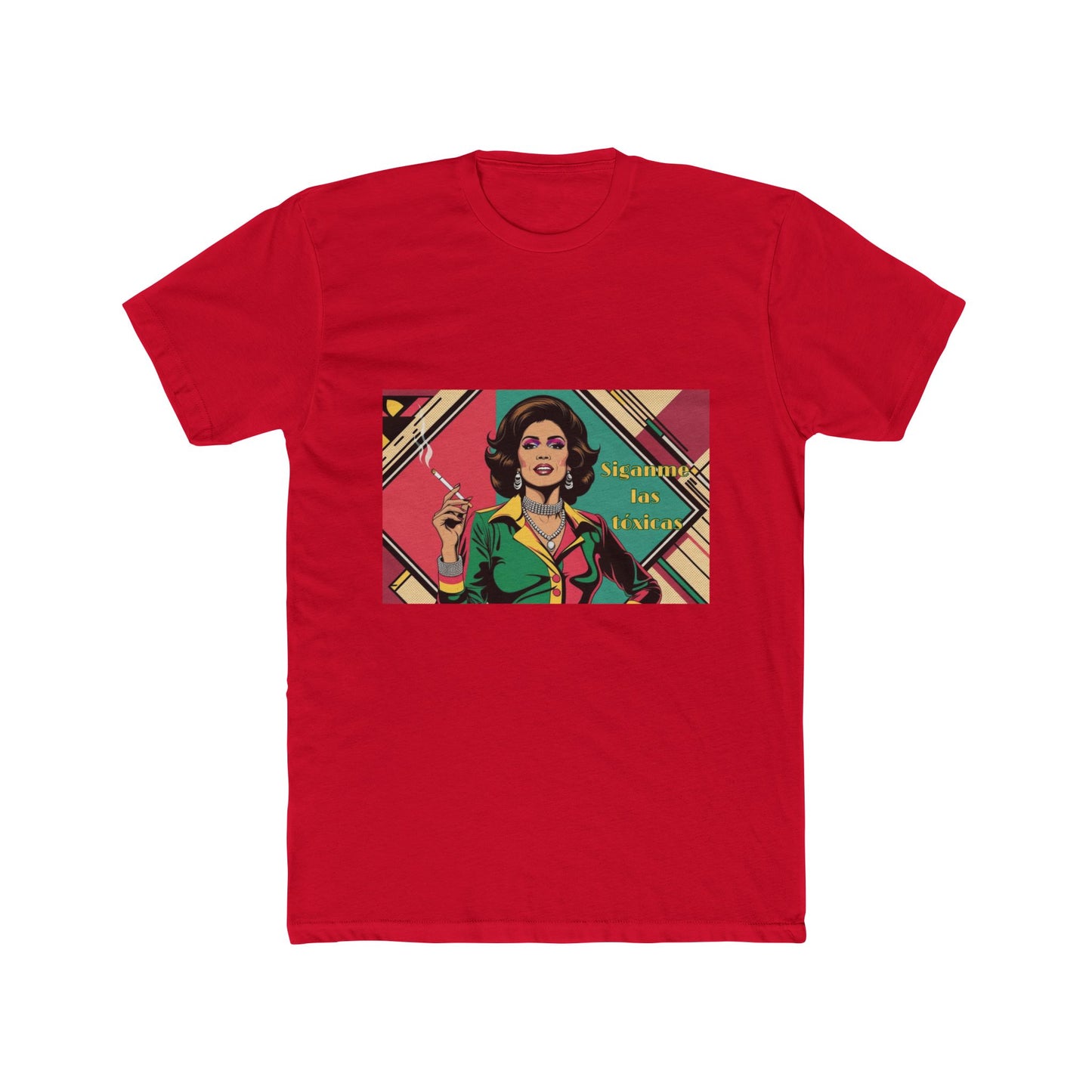Unisex Cotton Crew Tee with Toxica calling her followers design