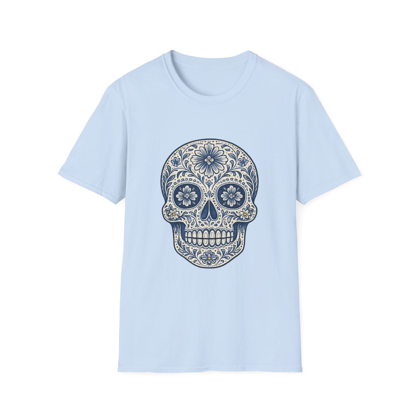 Unisex Skull Tee — Day of the Dead Calavera Graphic T-Shirt