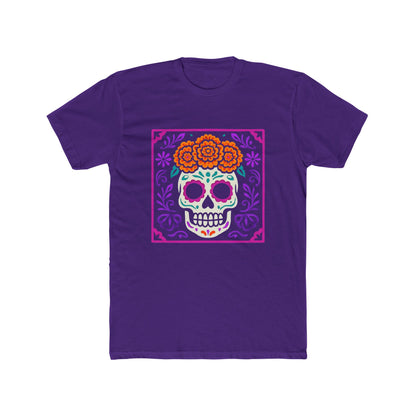 Mexican Day of the Dead Crew Tee - Frida-Inspired Skull Art, Halloween Shirt, Mexican Heritage Tee, Casual Outfit, Gift for Her