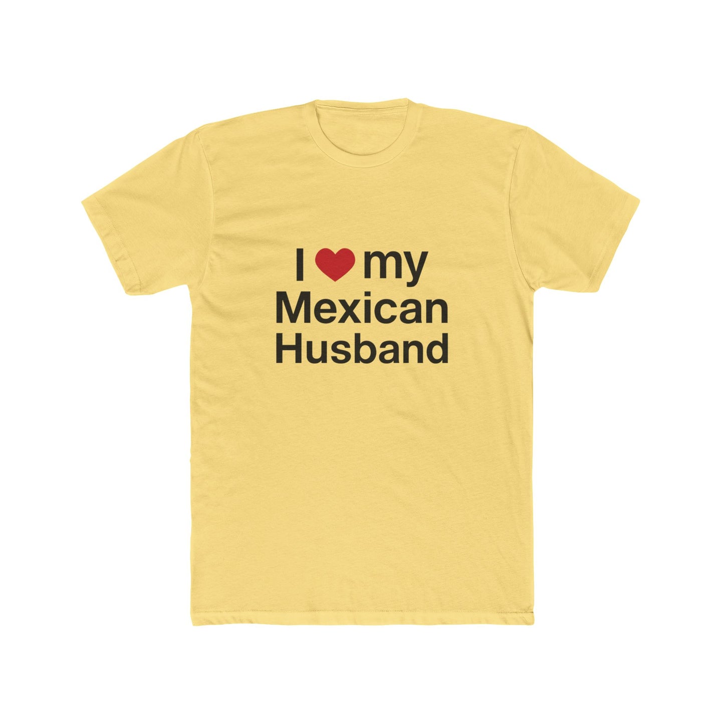 Womens Love for Mexican Husband Tee, Cute T-Shirt Gift for Spouses, Funny Couple Apparel, Anniversary, Valentines Day, Relationship Gift