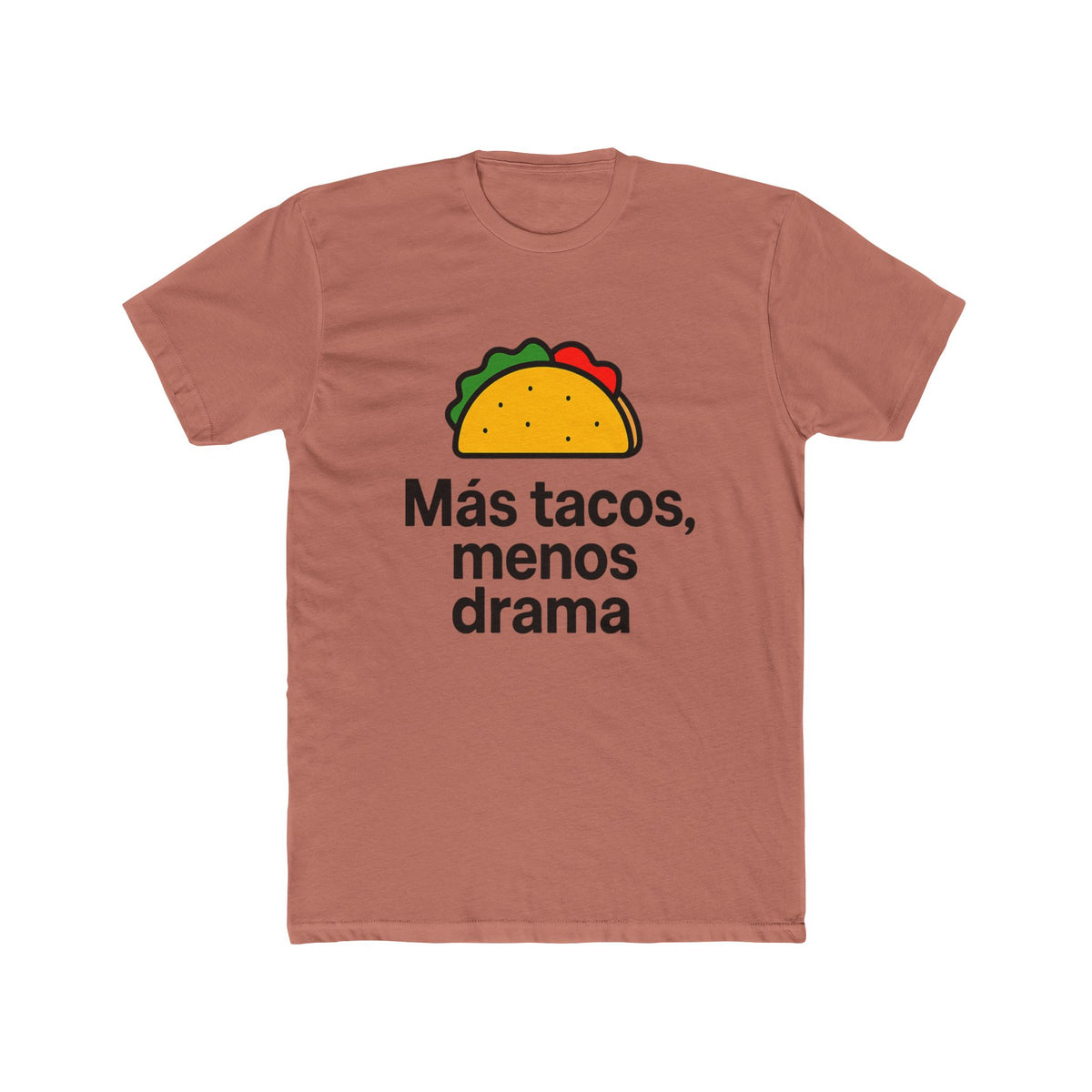 Funny Spanish Taco Quote Tee, Unisex Crew Neck T-Shirt, Casual Wear, Gift for Taco Lovers, Party, Foodie Humor