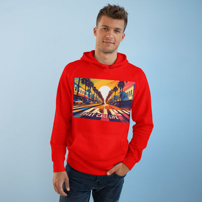 California Love Supply Hoodie, Unisex Pullover Jacket Sweater, West Coast Beach Sunset Apparel Gift, Golden State Pacific Ocean Outerwear,