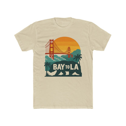 Bay to LA Graphic Tee, California Vibes Shirt, Beach Lover Gift, Unisex Casual Tee, Travel Souvenir Apparel