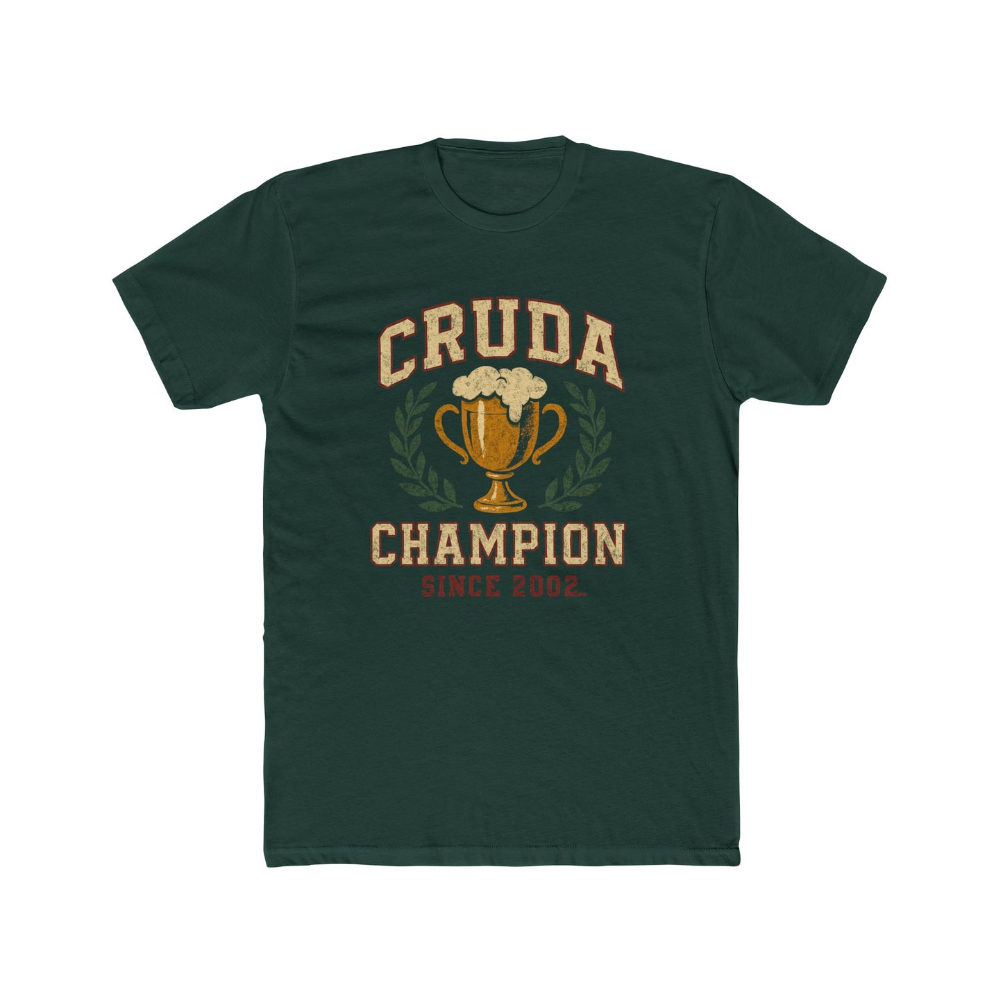 Funny Spanglish Cruda Champion Tee - Unisex Cotton Crew T-Shirt for Celebrations, Gifts, Sports Events, Casual Wear, and Festivals