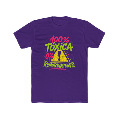 Funny Women's Spanish 100% Tóxica  Cotton Crew Tee, Funny Quote T-Shirt, Gift for Friends, Casual Wear, Birthday, Self-Expression