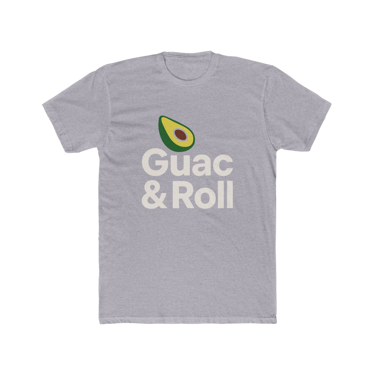 Funny Guac & Roll Unisex Cotton Crew Tee | Funny Avocado T-Shirt, Gift for Foodies, Casual Wear, Birthday Gift, Avocado Lovers Apparel