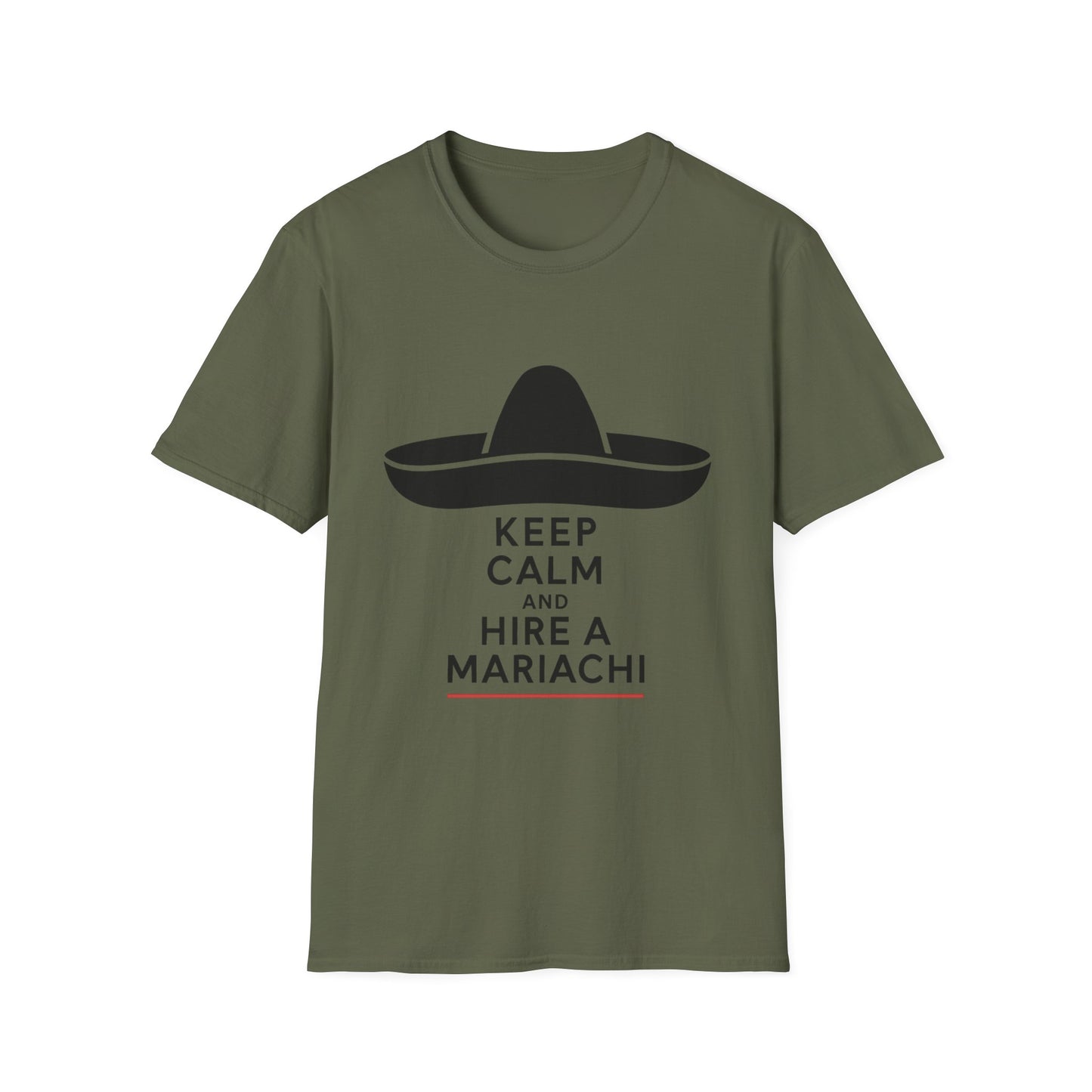 Keep Calm and Hire a Mariachi T-Shirt, Fun Graphic Tee, Festival Wear, Music Lover Gift, Casual Summer Shirt