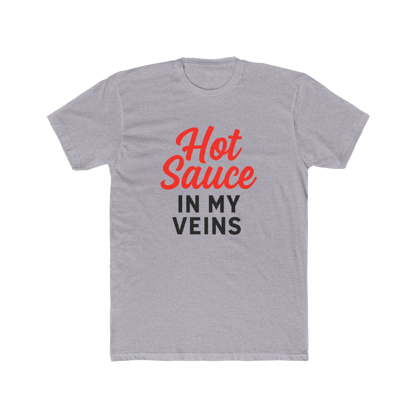 Funny Hot Sauce Lover's Unisex Cotton Crew Tee, Funny Gift, Foodie Apparel, Spice Enthusiast Shirt, Casual Wear, Comfort Tee, Hot Sauce Gift