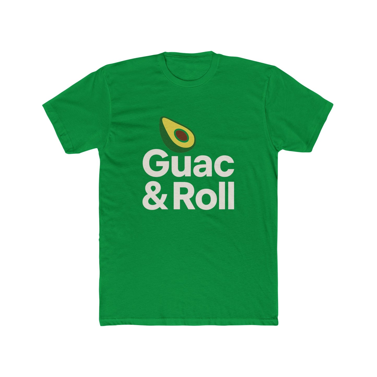 Funny Guac & Roll Unisex Cotton Crew Tee | Funny Avocado T-Shirt, Gift for Foodies, Casual Wear, Birthday Gift, Avocado Lovers Apparel