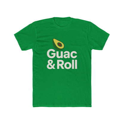 Funny Guac & Roll Unisex Cotton Crew Tee | Funny Avocado T-Shirt, Gift for Foodies, Casual Wear, Birthday Gift, Avocado Lovers Apparel