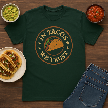 Funny Taco Lovers Tee - Unisex Cotton Crew Tee, Funny Taco Shirt, Casual Wear, Gift for Foodies, Party Attire, Taco Tuesday Clothing