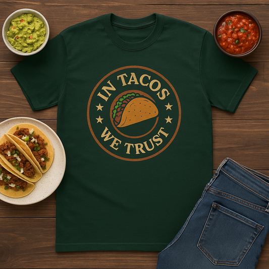 Funny Taco Lovers Tee - Unisex Cotton Crew Tee, Funny Taco Shirt, Casual Wear, Gift for Foodies, Party Attire, Taco Tuesday Clothing