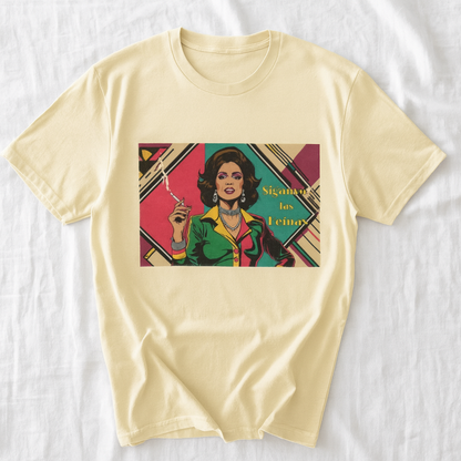 Unisex Cotton Crew Tee with Toxica calling her followers design