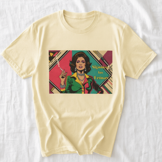 Unisex Cotton Crew Tee with Toxica calling her followers design