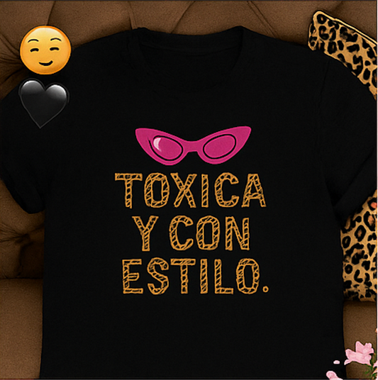 Funny Spanish Women's Toxic Style Tee, Fun Cotton Crew Shirt, Casual Wear, Gift for Friends, Birthdays, Summer Fashion, Cool Quotes Tee