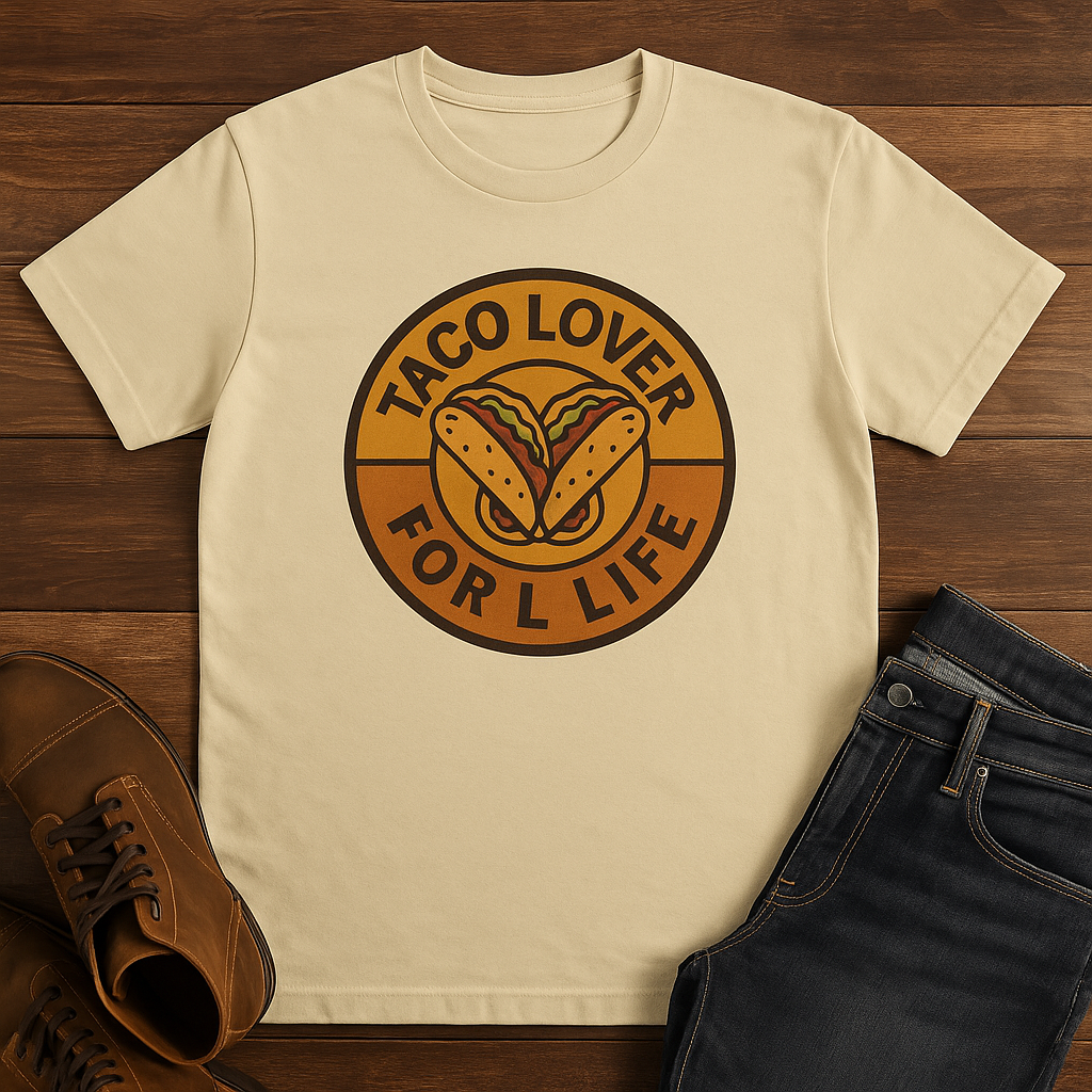 Taco Lover Unisex Cotton Crew Tee - Fun Foodie Shirt, Gift for Taco Enthusiasts, Casual Wear, Taco Tuesday Style, Summer Outing