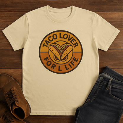 Taco Lover Unisex Cotton Crew Tee - Fun Foodie Shirt, Gift for Taco Enthusiasts, Casual Wear, Taco Tuesday Style, Summer Outing