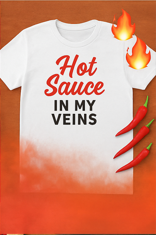 Funny Hot Sauce Lover's Unisex Cotton Crew Tee, Funny Gift, Foodie Apparel, Spice Enthusiast Shirt, Casual Wear, Comfort Tee, Hot Sauce Gift