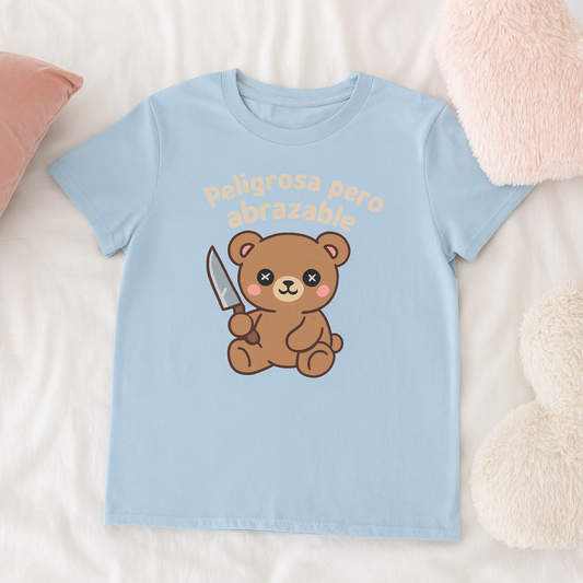 Funny Spanish Women's Cute Cartoon Bear T-Shirt, Funny Tee for Animal Lovers, Perfect Gift for Birthdays, Grads, and Holidays
